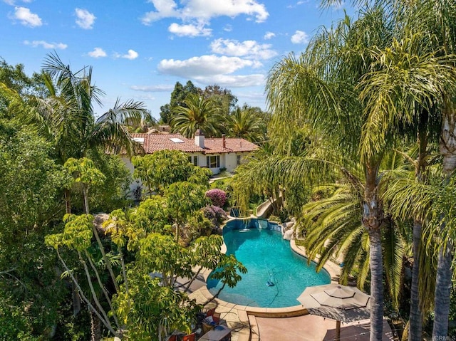 10845 Mystery Mountain Rd, Valley Center, CA 92082 - outdoor pool with a water slide