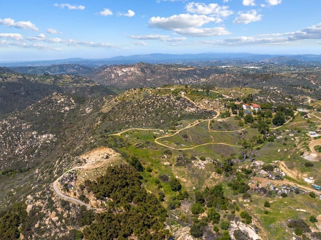 10845 Mystery Mountain Rd, Valley Center, CA 92082 - aerial overview of property's location featuring mountains