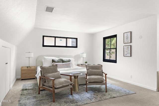 1858 Laurel Bay Dr, Pasadena, CA 91105 - carpeted bedroom featuring baseboards and vaulted ceiling