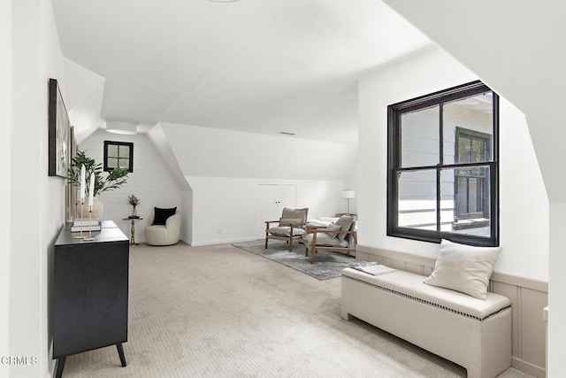 1858 Laurel Bay Dr, Pasadena, CA 91105 - living area featuring lofted ceiling and carpet