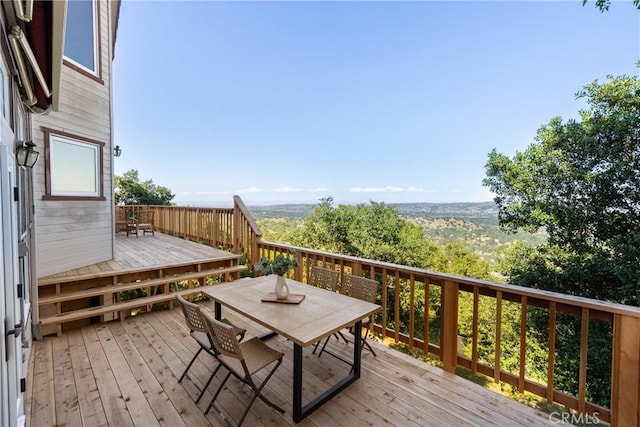 10885 San Marcos Rd, Atascadero, CA 93422 - wooden deck featuring outdoor dining space