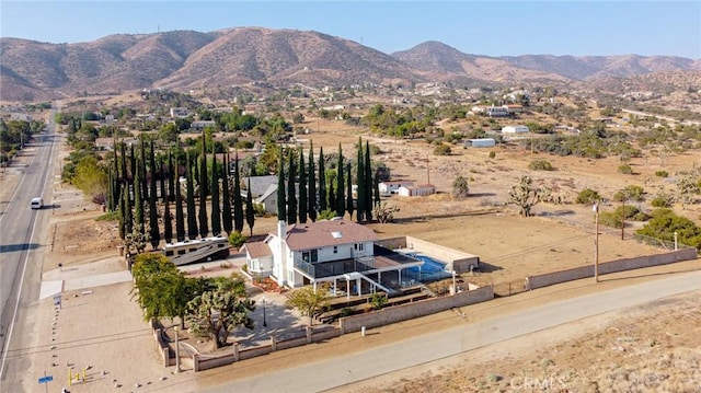 36755 Tierra Subida Ave, Palmdale, CA 93551 - aerial view of property and surrounding area featuring a mountain backdrop