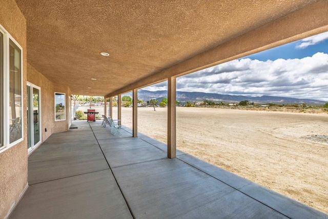11374 Desert View Rd, Pinon Hills, CA 92372 - view of patio featuring a mountain view