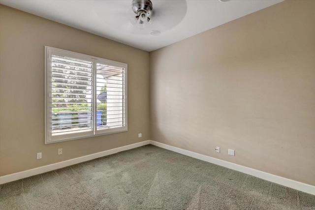 3522 Lancewood Way, Fallbrook, CA 92028 - empty room with a ceiling fan, carpet, and baseboards