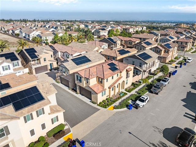 aerial view of residential area