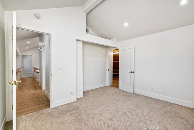 5166 Via Portola, Oceanside, CA 92057 - unfurnished bedroom with carpet, recessed lighting, baseboards, and a closet
