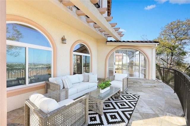 335 Montechico Dr, Monterey Park, CA 91754 - view of patio featuring an outdoor hangout area