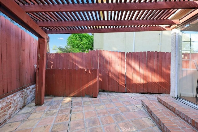 335 Montechico Dr, Monterey Park, CA 91754 - view of patio / terrace with fence and a pergola