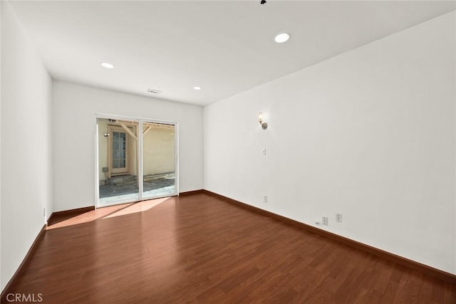 335 Montechico Dr, Monterey Park, CA 91754 - unfurnished room featuring wood finished floors, baseboards, and recessed lighting