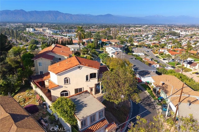 335 Montechico Dr, Monterey Park, CA 91754 - aerial view of residential area featuring a mountain backdrop