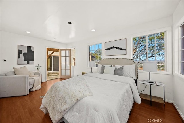 335 Montechico Dr, Monterey Park, CA 91754 - bedroom with wood finished floors, recessed lighting, and baseboards