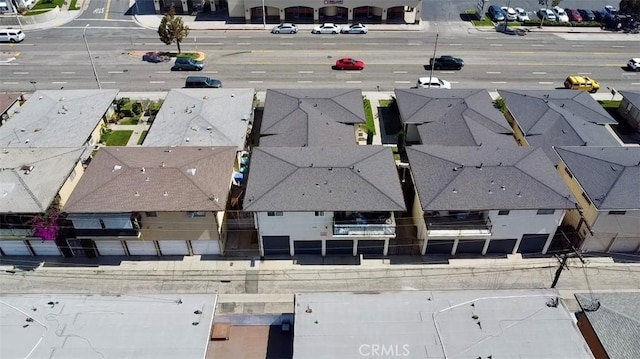 aerial perspective of suburban area