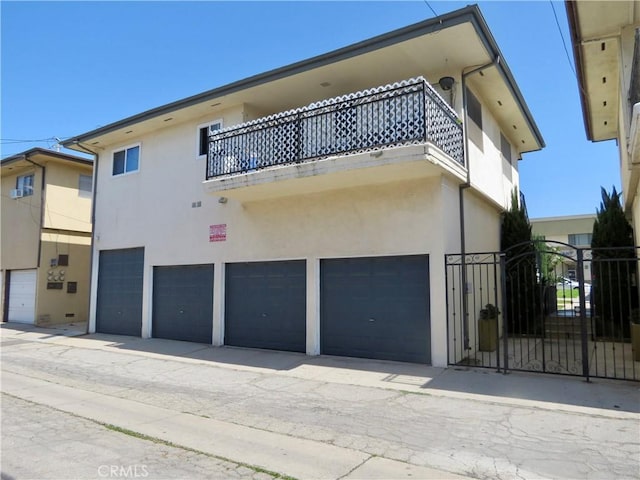view of building exterior with an attached garage