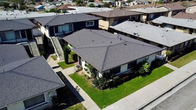 aerial perspective of suburban area