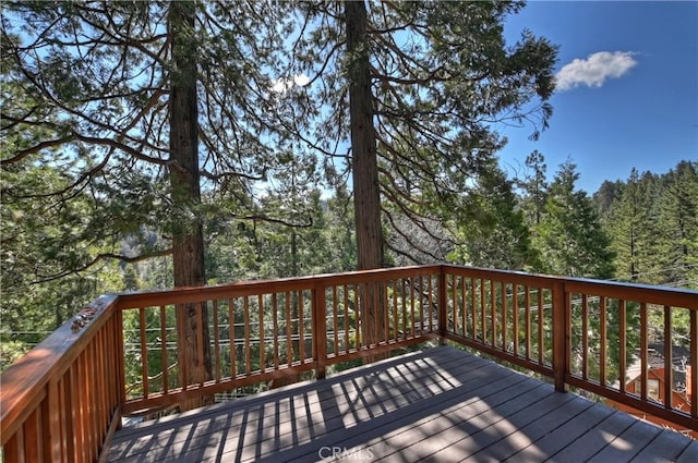 26638 Lake Forest Dr, Twin Peaks, CA 92391 - deck with a forest view