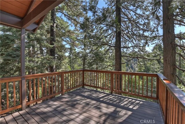 26638 Lake Forest Dr, Twin Peaks, CA 92391 - view of wooden deck