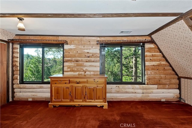 26638 Lake Forest Dr, Twin Peaks, CA 92391 - additional living space featuring healthy amount of natural light, wallpapered walls, and wooden walls