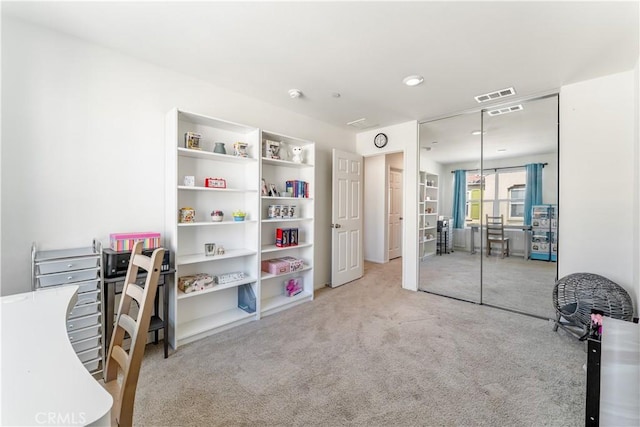 7155 Citrus Ave Unit 315, Fontana, CA 92336 - rec room featuring carpet flooring, french doors, and recessed lighting