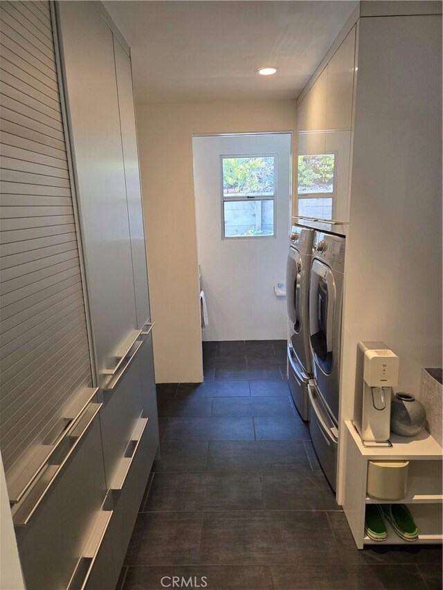 28715 Crestridge Rd, Rancho Palos Verdes, CA 90275 - washroom featuring washer and clothes dryer and recessed lighting