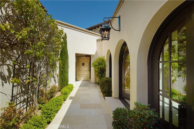 17 Pacific Ridge Pl, Dana Point, CA 92629 - property entrance with stucco siding