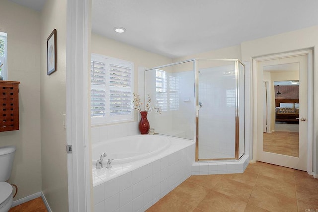 2217 Corte, San Simeon, Chula Vista, CA 91914 - full bath with toilet, a shower stall, a bath, and tile patterned flooring