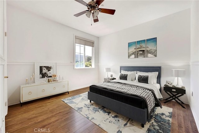 2117 Brittany Park Rd, Camarillo, CA 93012 - bedroom featuring wood finished floors, ceiling fan, and baseboards