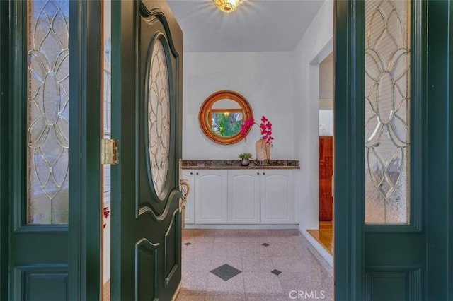 view of foyer entrance