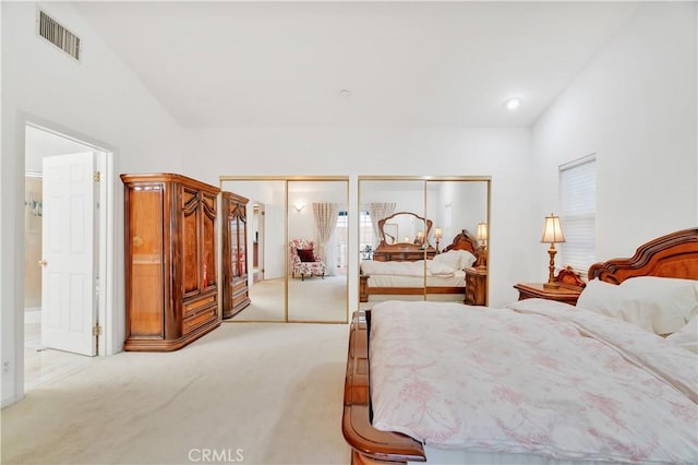 4745 Dunsmore Ave, La Crescenta, CA 91214 - bedroom featuring light carpet and multiple closets