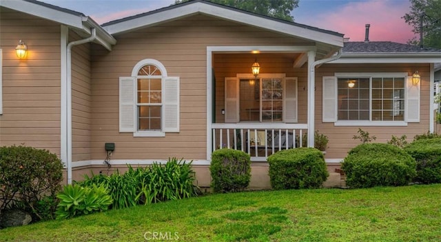 4745 Dunsmore Ave, La Crescenta, CA 91214 - entrance to property featuring a yard and a porch
