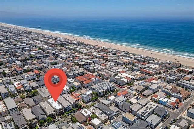 436 32nd St, Manhattan Beach, CA 90266 - aerial overview of property's location featuring extended coastline