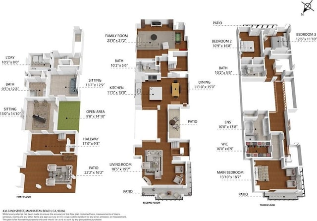 436 32nd St, Manhattan Beach, CA 90266 - view of property floor plan