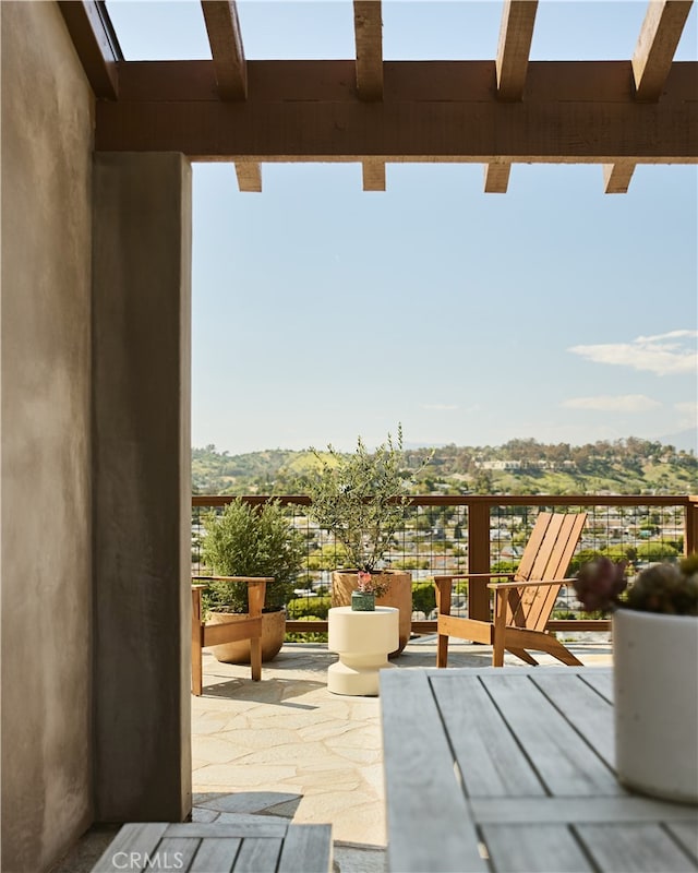 view of balcony