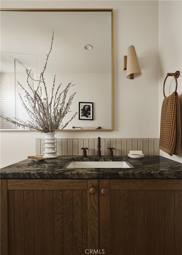 bathroom featuring vanity