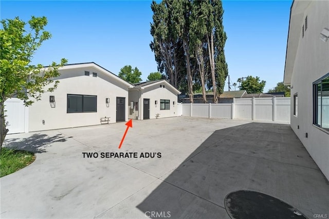 view of patio / terrace with fence