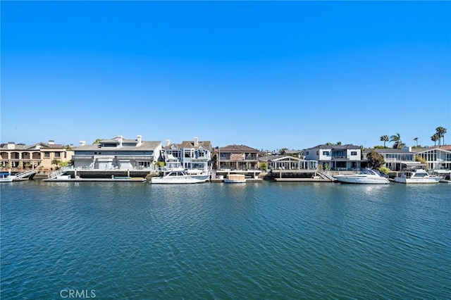 water view featuring nearby suburban area