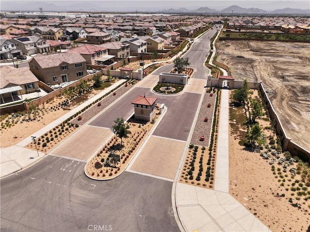 16708 Yarrow Ln, Fontana, CA 92336 - aerial view of residential area featuring a mountain backdrop