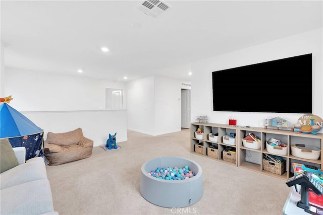 16708 Yarrow Ln, Fontana, CA 92336 - playroom with carpet flooring and recessed lighting