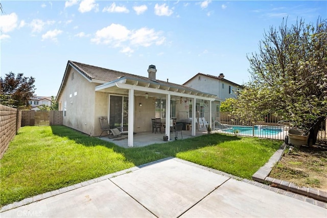 11556 Caldy Ave, Loma Linda, CA 92354 - rear view of house with stucco siding, a patio area, and a pergola