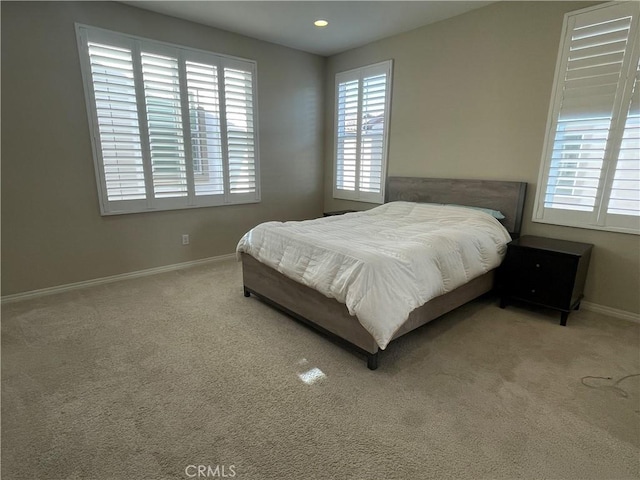 320 E Costera Ct, Placentia, CA 92870 - bedroom featuring baseboards, carpet flooring, and recessed lighting