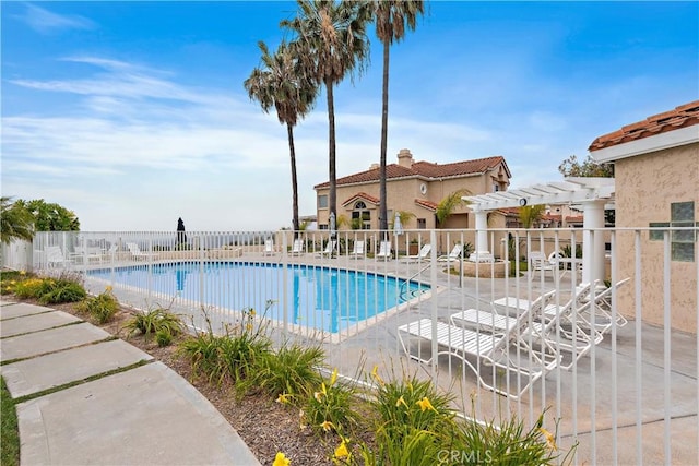 1225 Via Presa, San Clemente, CA 92672 - community pool featuring a pergola, fence, and a patio