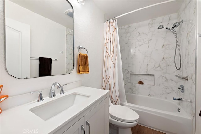 1225 Via Presa, San Clemente, CA 92672 - full bath with shower / bathtub combination with curtain, vanity, and toilet