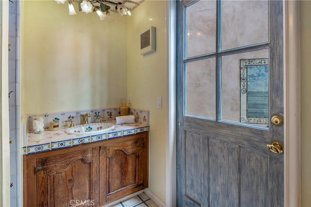 bathroom featuring vanity