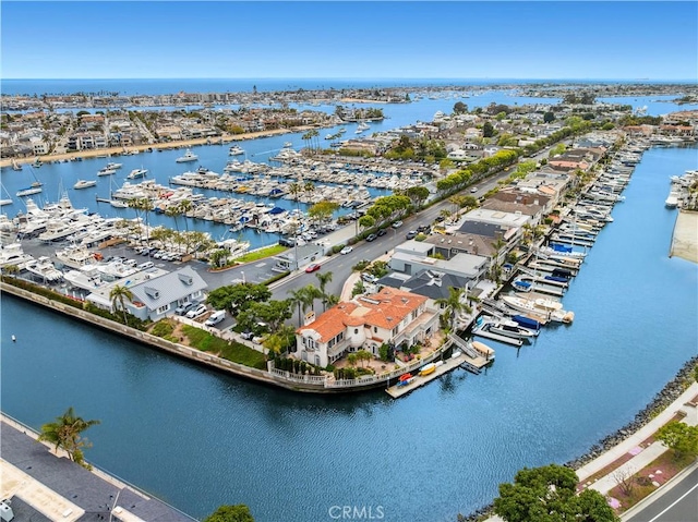 842 Harbor Island Dr, Newport Beach, CA 92660 - aerial view of a marina and a large body of water