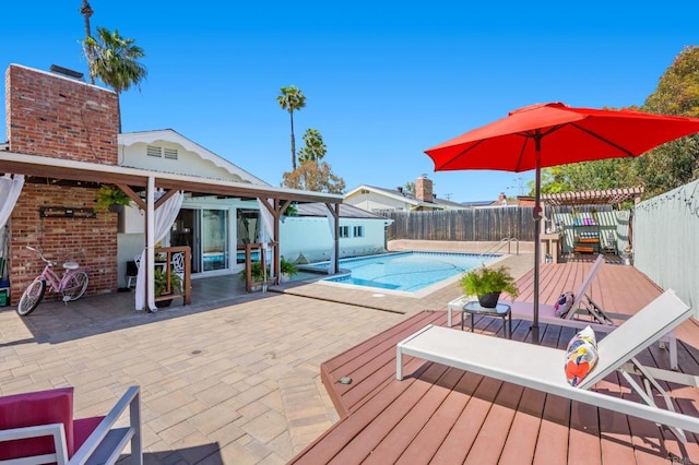 3883 Mount Everest Blvd, San Diego, CA 92111 - view of swimming pool with a fenced backyard and a patio