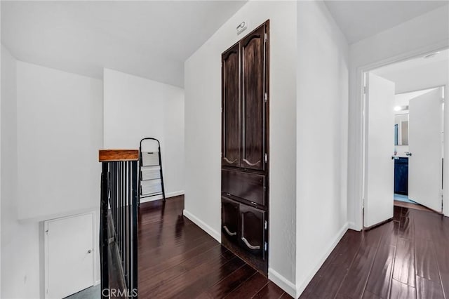 3862 Pimlico Dr, Pleasanton, CA 94588 - corridor featuring dark wood-style floors and baseboards