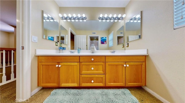 29456 Green Side Ct, Murrieta, CA 92563 - full bathroom with baseboards and double vanity