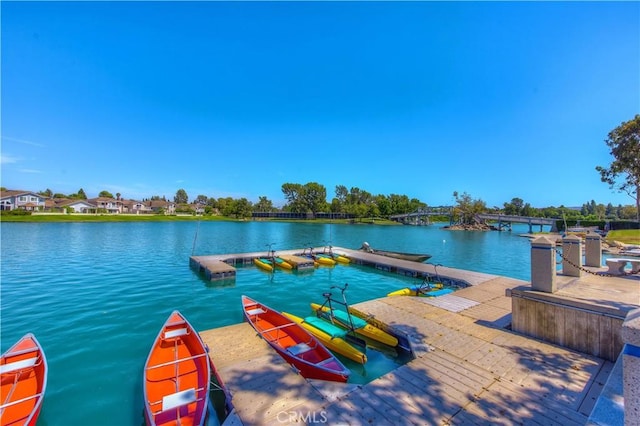 dock with a water view