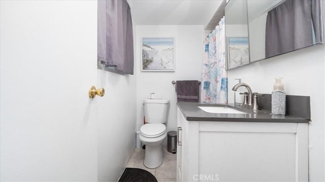 4536 N Irwindale Ave, Covina, CA 91722 - bathroom featuring toilet, vanity, and tile patterned flooring
