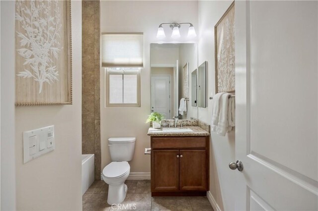 51 Carrington, Irvine, CA 92620 - full bathroom with vanity, tile patterned floors, and bathtub / shower combination
