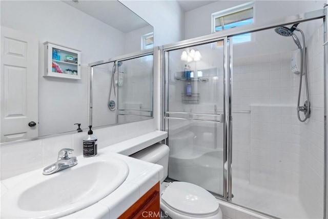 35475 Calendula Cir, Winchester, CA 92596 - bathroom featuring a stall shower, toilet, and vanity